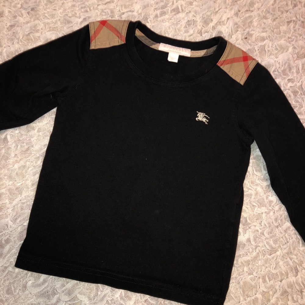 Black Burberry kids shirt 4Y